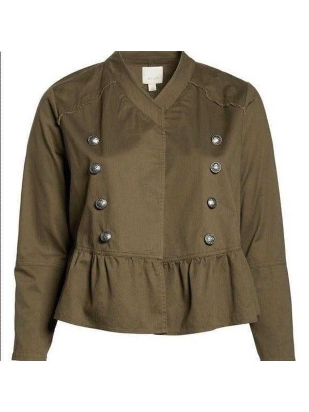 New! Sejour Olive Green Jacket Sz 16W